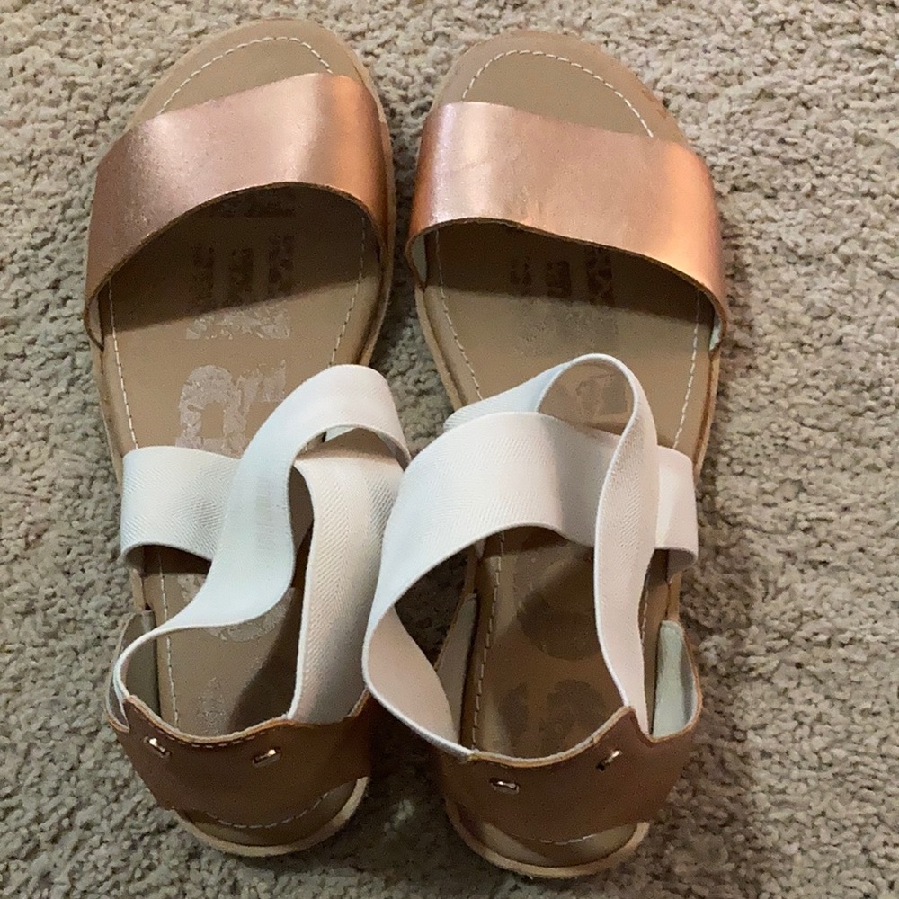 Sorel wrap sandals. Bronze metallic. Sorel Ella II